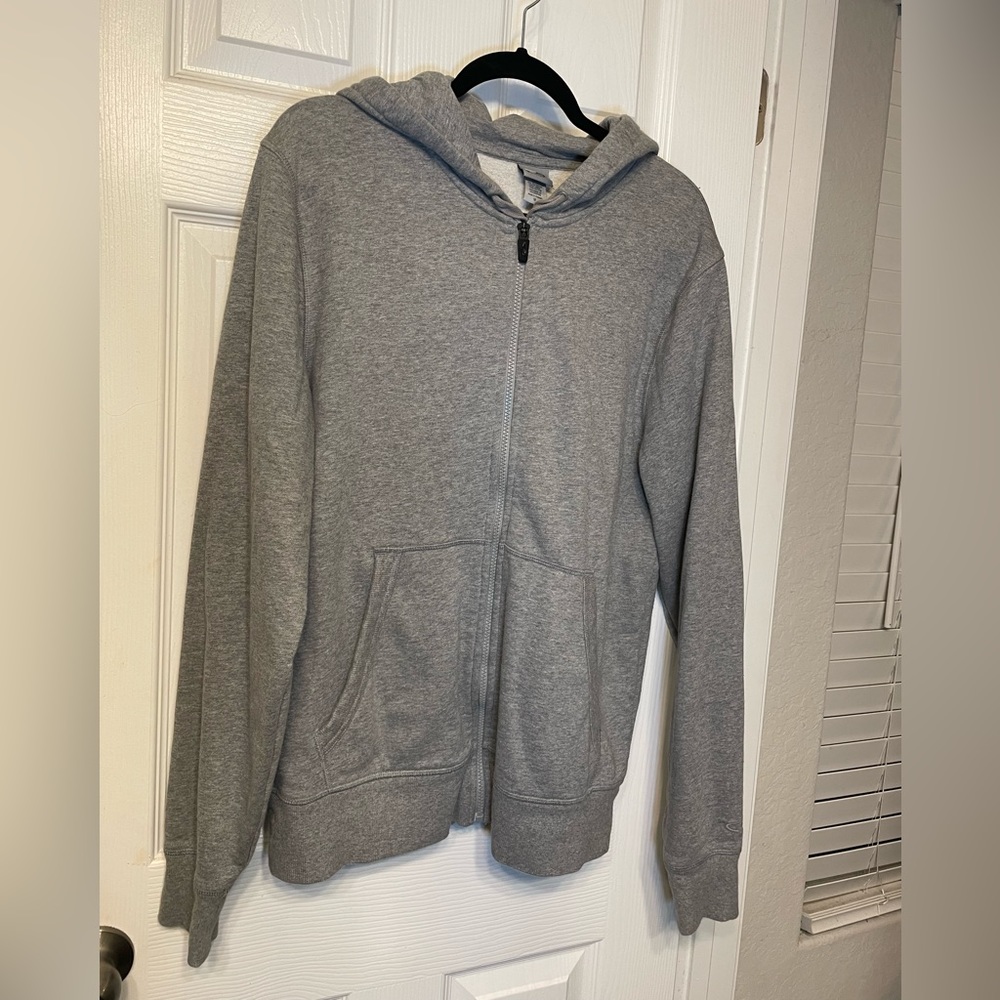Gray Champion Hooded zipper jacket